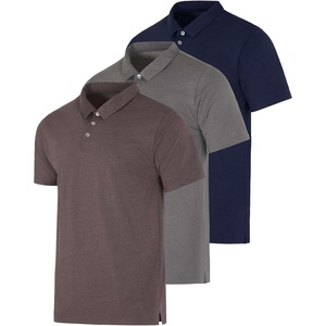 image:image3 Pack Mens Cotton Jersey Polo Shirts Short Sleeve Collared Golf AthleticSet C