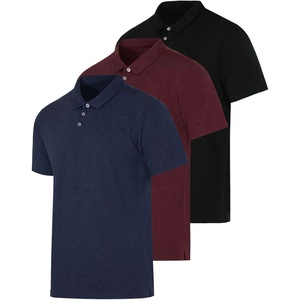 image:image3 Pack Mens Cotton Jersey Polo Shirts Short Sleeve Collared Golf AthleticSet E