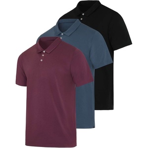 image:image3 Pack Mens Cotton Jersey Polo Shirts Short Sleeve Collared Golf AthleticSet J