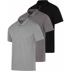 image:image3 Pack Mens Cotton Jersey Polo Shirts Short Sleeve Collared Golf AthleticSet N
