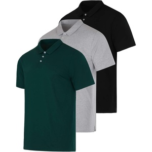 image:image3 Pack Mens Cotton Jersey Polo Shirts Short Sleeve Collared Golf AthleticSet a