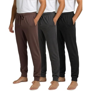 image:image3 Pack Mens Cotton Joggers Pajama Pants Comfy Sleep Lounge PJ Pockets PJsSet 5