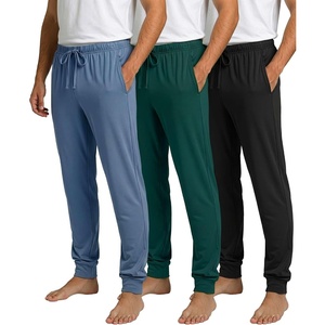image:image3 Pack Mens Cotton Joggers Pajama Pants Comfy Sleep Lounge PJ Pockets PJsSet 7