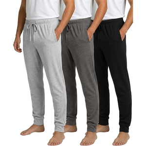 image:image3 Pack Mens Cotton Joggers Pajama Pants Comfy Sleep Lounge PJ Pockets PJsSet 8