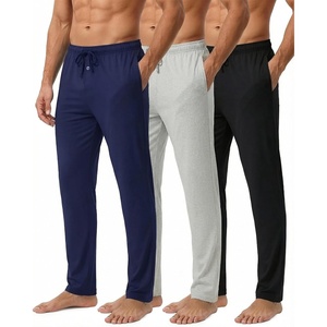 image:image3 Pack Mens Cotton Pajama Pants Pockets Lounge PJ Bottoms Soft Sleep PjsCotton Set 6