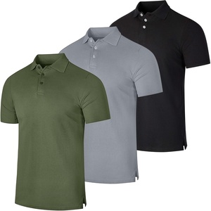 image:image3 Pack Mens Cotton Pique Polo Shirts Short Sleeve Collared Golf Work TopsSet G
