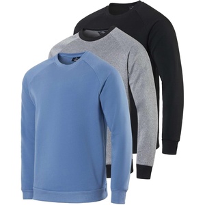image:image3 Pack Mens Fleece Pullover Sweatshirt Long Sleeve Crewneck Soft SweaterSet 1