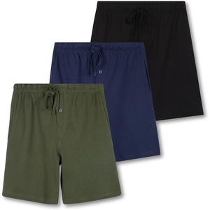 image:image3 Pack Mens Pajama Shorts Sleep Lounge Cotton Sleepwear PJ Bottoms PocketsSet D