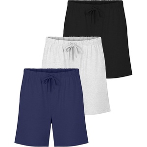 image:image3 Pack Mens Pajama Shorts Sleep Lounge Cotton Sleepwear PJ Bottoms PocketsSet F