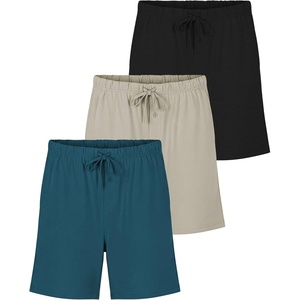 image:image3 Pack Mens Pajama Shorts Sleep Lounge Cotton Sleepwear PJ Bottoms PocketsSet H