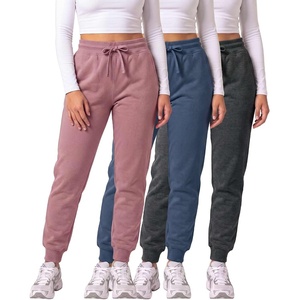 image:image3 Pack Womens Fleece Joggers Sweatpants Lounge Pants Sweats Casual PocketsSet 11