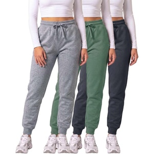image:image3 Pack Womens Fleece Joggers Sweatpants Lounge Pants Sweats Casual PocketsSet 12
