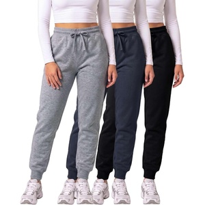 image:image3 Pack Womens Fleece Joggers Sweatpants Lounge Pants Sweats Casual PocketsSet 14