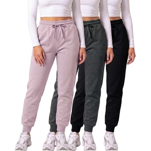 image:image3 Pack Womens Fleece Joggers Sweatpants Lounge Pants Sweats Casual PocketsSet 15