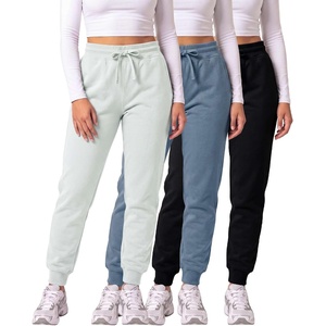 image:image3 Pack Womens Fleece Joggers Sweatpants Lounge Pants Sweats Casual PocketsSet 2