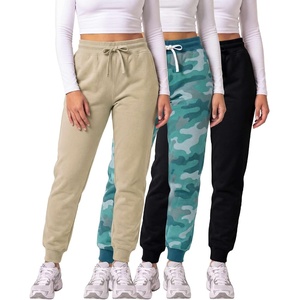 image:image3 Pack Womens Fleece Joggers Sweatpants Lounge Pants Sweats Casual PocketsSet 3