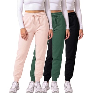 image:image3 Pack Womens Fleece Joggers Sweatpants Lounge Pants Sweats Casual PocketsSet 5