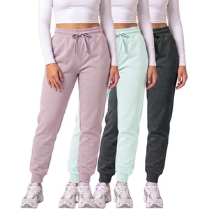 image:image3 Pack Womens Fleece Joggers Sweatpants Lounge Pants Sweats Casual PocketsSet 8