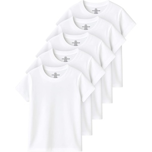 image:image4 Pack Girls Cotton Tshirts Short Sleeve Crew Neck Tees Kids Teens TopsSet 8