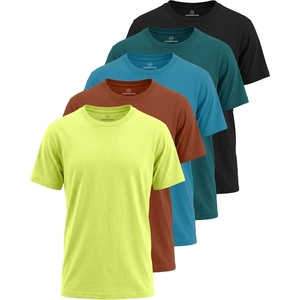 image:image5 Pack Boys Cotton T Shirts Crew Neck Plain Short Sleeve Tops Kids TeensSet 2