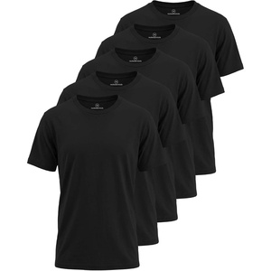 image:image5 Pack Boys Cotton T Shirts Crew Neck Plain Short Sleeve Tops Kids TeensSet 9