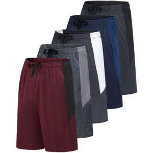 image:image5 Pack Mens Dry Fit Basketball Shorts Gym Athletic Casual Workout RunningSet B