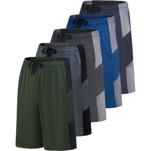 image:image5 Pack Mens Dry Fit Basketball Shorts Gym Athletic Casual Workout RunningSet G