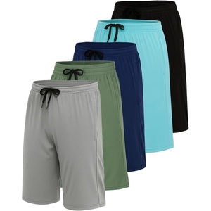image:image5 Pack Mens Dry Fit Basketball Shorts Gym Athletic Casual Workout RunningSet Q