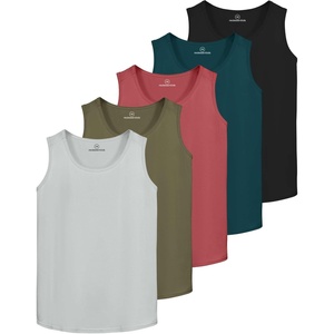 image:image5 Pack Mens Dry Fit Muscle Tank Tops Sleeveless Gym Workout Undershirt TeeSet 3