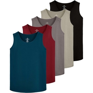 image:image5 Pack Mens Dry Fit Muscle Tank Tops Sleeveless Gym Workout Undershirt TeeSet 6