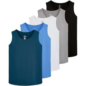 image:image5 Pack Mens Dry Fit Muscle Tank Tops Sleeveless Gym Workout Undershirt TeeSet 8