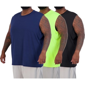 image:image5 Pack Mens Dry Fit Tank Tops Sleeveless Muscle Workout Gym Athletic ShirtBig  Tall  Set E