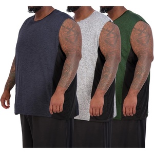 image:image5 Pack Mens Dry Fit Tank Tops Sleeveless Muscle Workout Gym Athletic ShirtBig  Tall  Set H