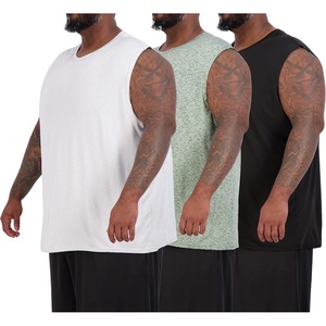 image:image5 Pack Mens Dry Fit Tank Tops Sleeveless Muscle Workout Gym Athletic ShirtBig  Tall  Set J