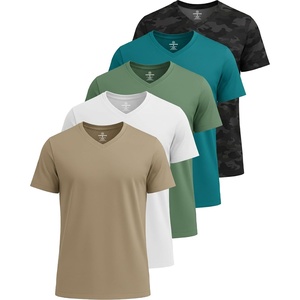 image:image5 Pack Mens Dry Fit V Neck Workout T Shirts Athletic Gym Fitness TeesSet 13