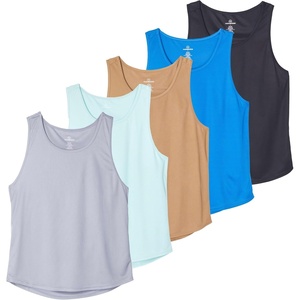 image:image5 Pack Mens Mesh Muscle Tank Tops Sleeveless Shirts Workout Gym UndershirtSet 5