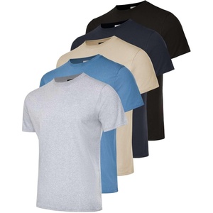 image:image5 Pack Mens T Shirts Crew Neck Short Sleeve Cotton Casual Workout Gym TeesSet 2
