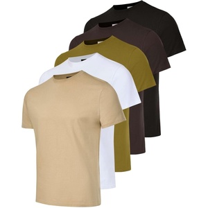 image:image5 Pack Mens T Shirts Crew Neck Short Sleeve Cotton Casual Workout Gym TeesSet 7