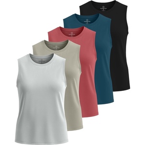 image:image5 Pack Womens Dry Fit Tank Tops Muscle Sleeveless Workout Athletic GymSet 3