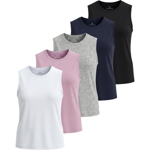 image:image5 Pack Womens Dry Fit Tank Tops Muscle Sleeveless Workout Athletic GymSet 9