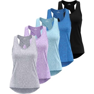 image:image5 Pack Womens Tank Tops Open Back Workout Shirts Athletic Gym Running YogaSet 7