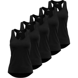 image:image5 Pack Womens Tank Tops Open Back Workout Shirts Athletic Gym Running YogaSet 9