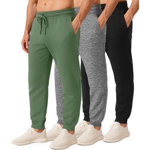 image:imageReal Essentials 3 Pack Mens Cotton Fleece Jogger Sweatpants  Casual Comfy Athletic Pants with Pockets Big amp TallSet 4
