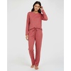image:image2 Pack Womens Pajama Sets Long Sleeve Sleepwear Comfy Cute Loungewear PJSet B Blue  Burgundy