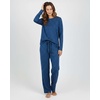 image:image2 Pack Womens Pajama Sets Long Sleeve Sleepwear Comfy Cute Loungewear PJSet B Blue  Burgundy