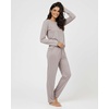 image:image2 Pack Womens Pajama Sets Long Sleeve Sleepwear Comfy Cute Loungewear PJSet C Black  Pink