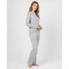 image:image2 Pack Womens Pajama Sets Long Sleeve Sleepwear Comfy Cute Loungewear PJSet D Blue  Charcoal