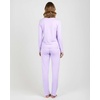 image:image2 Pack Womens Pajama Sets Long Sleeve Sleepwear Comfy Cute Loungewear PJSet E Purple  Black
