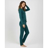 image:image2 Pack Womens Pajama Sets Long Sleeve Sleepwear Comfy Cute Loungewear PJSet F Green  Pink