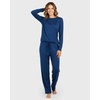 image:image2 Pack Womens Pajama Sets Long Sleeve Sleepwear Comfy Cute Loungewear PJSet G Blue  Pink
